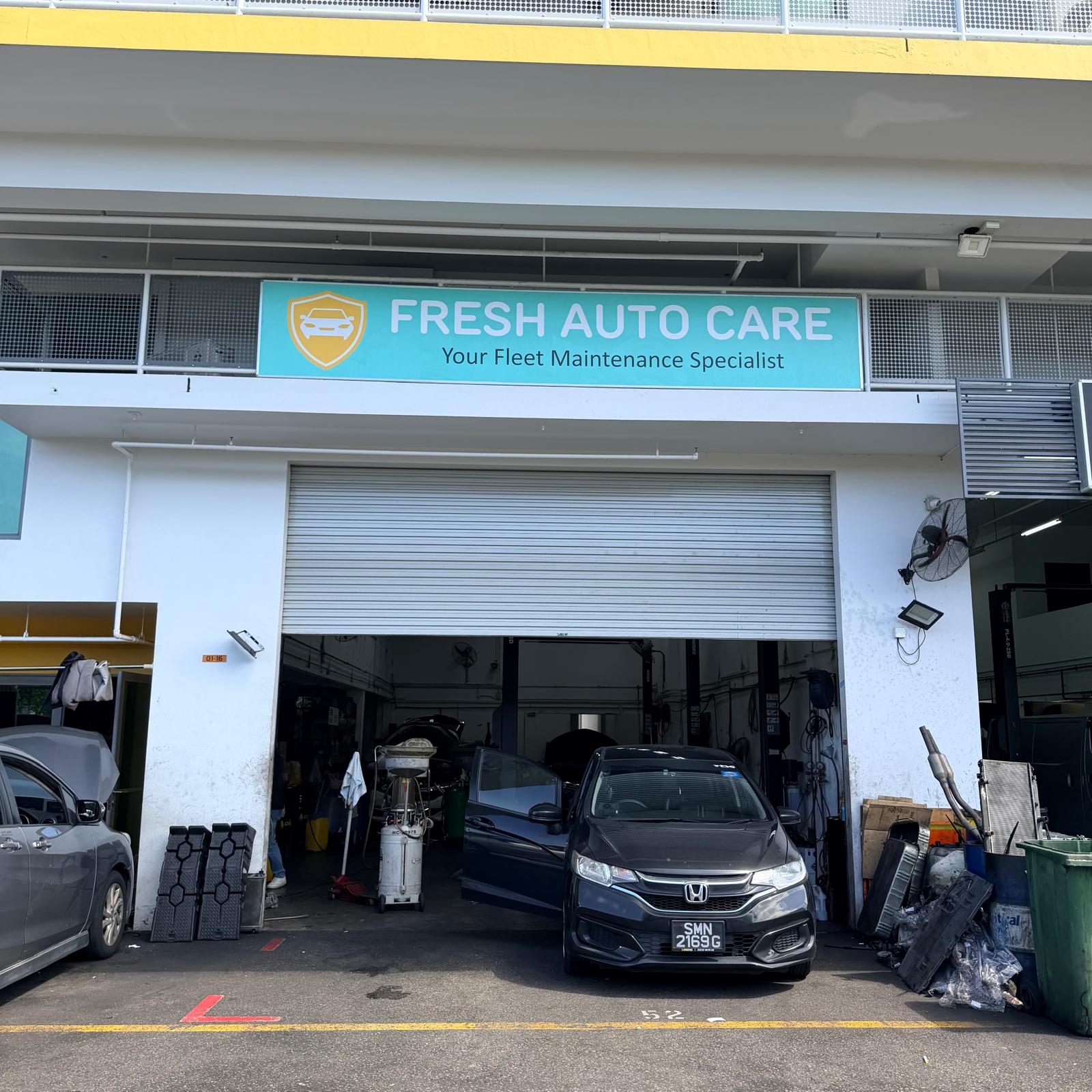 Fresh Cars workshop entrance
